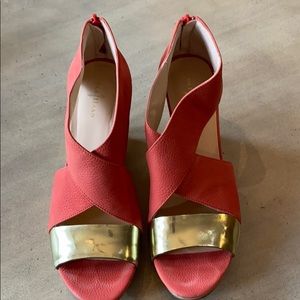 COLE HAAN IRVING WEDGE OPEN TOE SANDAL